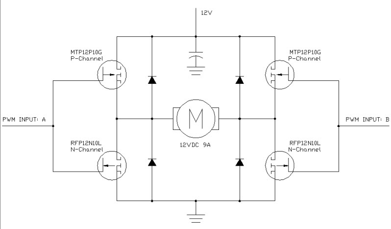H bridge motor driver