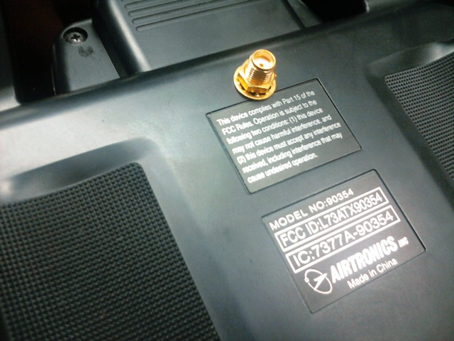 Back of controller